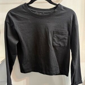 David Lerner Black Long Sleeve Tee